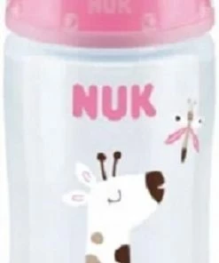 NUK First Choice+, Flow Control , Roze 360 Ml, 6-18 M
