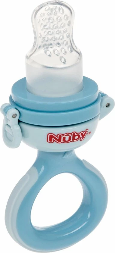 N?by Nuby - Nibbler Sabbelzakje Uit Silicone - Sabbelzakje Voor Baby's En Peuters Vanaf 6 Maanden - Nibbler Voor Fruit En Groenten - Zonder BPA - Blauw 4 N?by Nuby - Nibbler Sabbelzakje Uit Silicone - Sabbelzakje Voor Baby's En Peuters Vanaf 6 Maanden - Nibbler Voor Fruit En Groenten - Zonder BPA - Blauw - Afbeelding 2