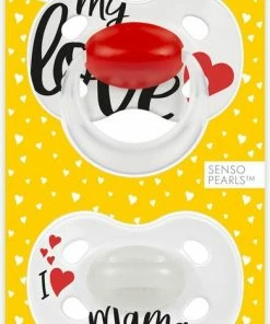 Medela Baby Fopspeen Day&Night Hoge Acceptatie Orthdontisch Ergonomische Vorm Glow In The Dark - Signature Love Mama - 18+ Maanden - 2 Stuks -Sophie Shop 391x840 2