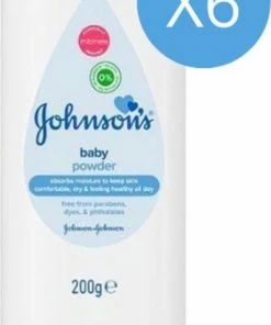 Johnson & Johnson Johnson S Baby Poeder / Talkpoeder Classic 6 X 200 Gram