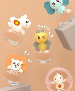 Happy World X Super Mama Club® Muziekmobiel - Muziekmobiel Baby - Babymobiel - Muziekhanger - Muziekmobiel Box - Kleur: Perzikroze -Sophie Shop 415x840 1