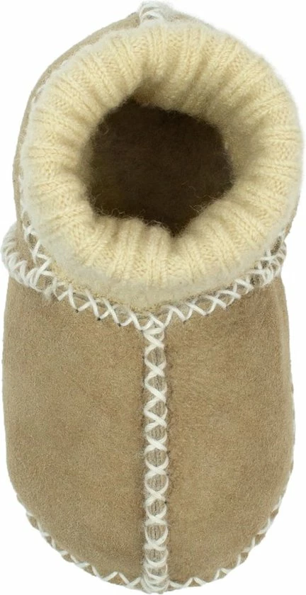WOOOL® Schapenvacht Slofjes - Baby - Beige (20/21) 100% Echt Leer En Schapenwol - ECO+ 5 WOOOL® Schapenvacht Slofjes - Baby - Beige (20/21) 100% Echt Leer En Schapenwol - ECO+ - Afbeelding 3