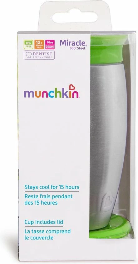 Munchkin Miracle 360 Steel Groen 5 Munchkin Miracle 360 Steel Groen - Afbeelding 3