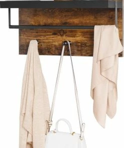 IN-HOMEXL IN-HOME - Industrieel Kapstok Met Hoedenplank - Wandkapstok In Metaal / Hout - 60 X 21.5 X 40 Cm - Bruin / Zwart 12 IN-HOMEXL IN-HOME - Industrieel Kapstok Met Hoedenplank - Wandkapstok In Metaal / Hout - 60 X 21.5 X 40 Cm - Bruin / Zwart -Sophie Shop 444x840 1