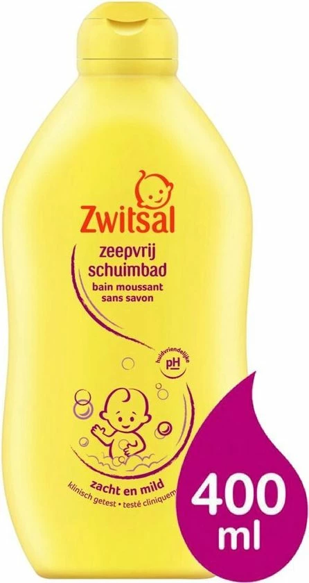 Zwitsal - Zeepvrij Schuimbad - 3 X 400 Ml - Voordeelpack 4 Zwitsal - Zeepvrij Schuimbad - 3 X 400 Ml - Voordeelpack - Afbeelding 2
