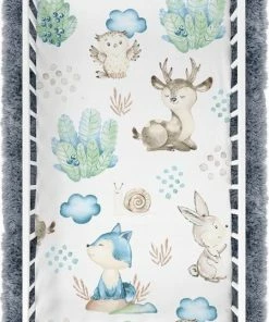 Babymam Hoeslaken Ledikant 100% Katoen- Baby Wolf Ontwerp- 60x120 Cm -Sophie Shop 449x840 2