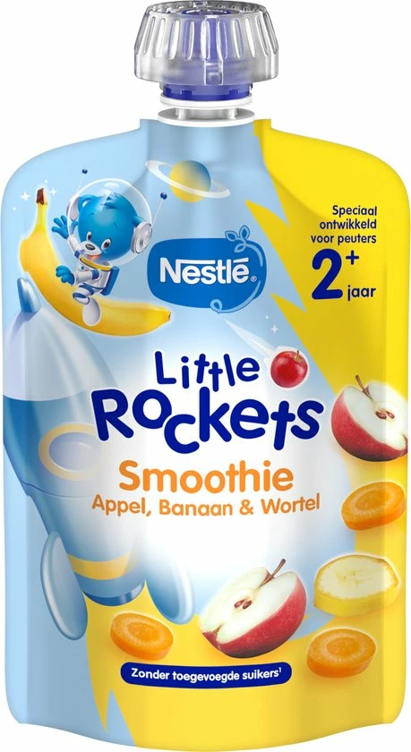Nestl? Nestl Little Rockets Smoothie Appel Banaan Wortel- Vanaf 2 Jaar- 6 Stuks 4 Nestl? Nestl Little Rockets Smoothie Appel Banaan Wortel- Vanaf 2 Jaar- 6 Stuks - Afbeelding 2