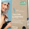 Carriwell Zoogcompressen - Biokatoen - Wasbaar - Zwart 6 Stuks Met Wasnet -Sophie Shop 468x840