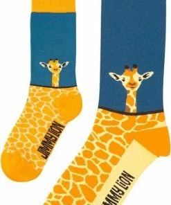 Eenmannenkado.nl Eenmannenkado Zo Vader Zo Zoon/Dochter Sokken Giraf | Maat: Vader 41 - 46 | Kind 1 - 3 Jaar