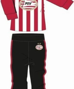 Kinder Pyjama PSV Eindhoven Rood/Wit Logo Strepen Maat: 146/152 -Sophie Shop 472x840 6