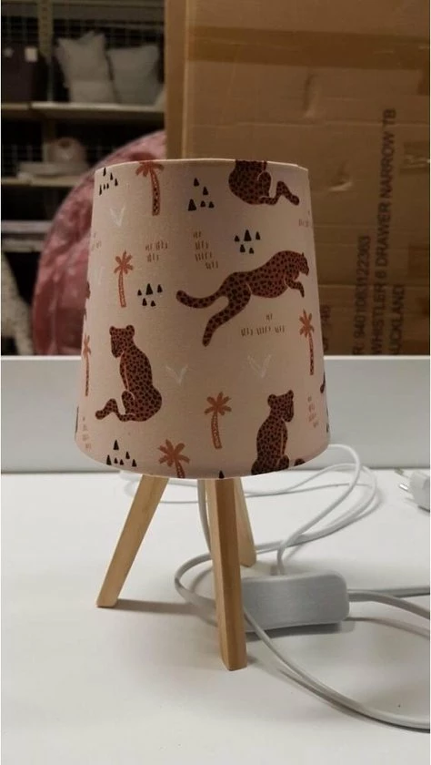 Trends By Kay Kinderlamp - Nachtlamp - Jungle Panter - Baby Of Kinderkamer - 13x13 5 Trends By Kay Kinderlamp - Nachtlamp - Jungle Panter - Baby Of Kinderkamer - 13x13 - Afbeelding 3
