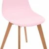 Atmosphera Scandinavische Kinderstoel Roze Met Houten Poten - 34x30x58cm - Basic Kinderstoel -Sophie Shop 498x840