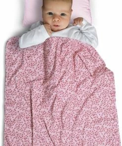 Lubnahome Lubna Home Baby Dekenje Gekamde Katoen 75x85 Cm Kraamcadeau Meisje ROZE LEO