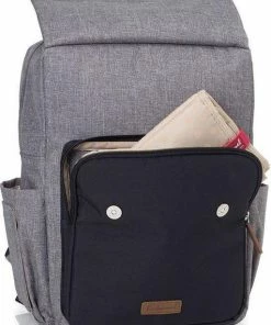 Babymel Luiertas Rugzak/rugtas George Grey/Black -Sophie Shop 512x840