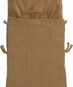 Meyco Mini Knots Voetenzak - Toffee -Sophie Shop 513x840 1