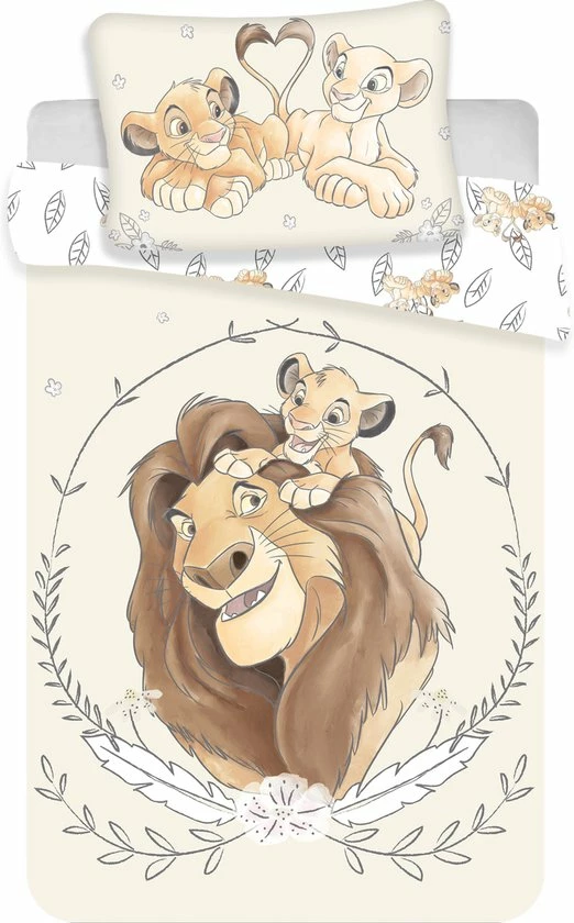 Disney Lion King Disney The Lion King BABY Dekbedovertrek - 135 X 100 Cm - Katoen 3 Disney Lion King Disney The Lion King BABY Dekbedovertrek - 135 X 100 Cm - Katoen