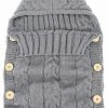 Merkloos Babyslaapzak - Gebreide Slaapzak - Met Knopen - Trappelzak - Kinderwagen - Warm - Baby Fashion - Herfst - Winter - Katoen - Babydeken -Sophie Shop 524x840 4