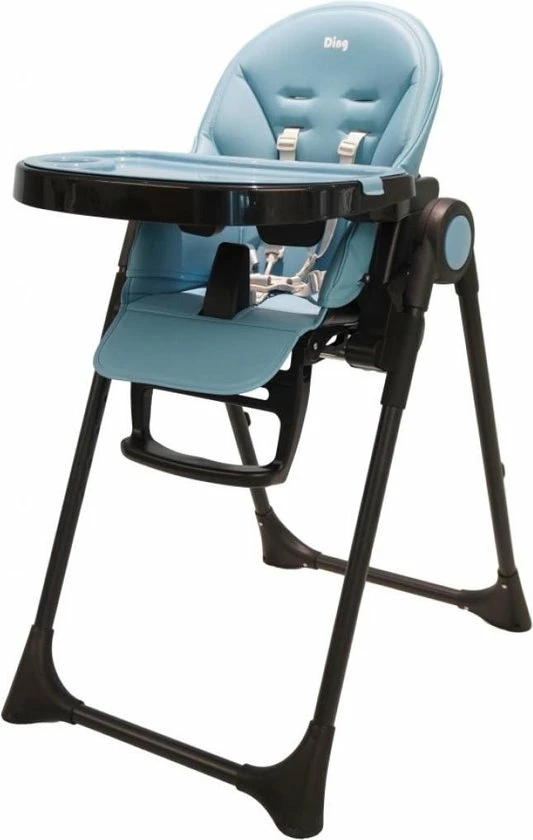 Ding Laze Kinderstoel - Blauw - Inklapbaar - Incl. Tafelblad En Veiligheidsriempje 25 Ding Laze Kinderstoel - Blauw - Inklapbaar - Incl. Tafelblad En Veiligheidsriempje - Afbeelding 23