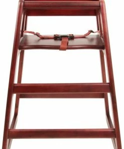 GeJe Kinderstoel Kinderzetel Hout Mahonie 50 Cm Zithoogte 75 Cm Hoog Met Beschermgordel Eetstoel -Sophie Shop 535x840 2