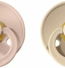 Bibs Fopspeen - Maat 3 18-24 Maanden - 2 Stuks - Vanilla - Blush*