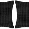 VidaXL Sierkussenset 60x60 Cm Velours Zwart 2-delig