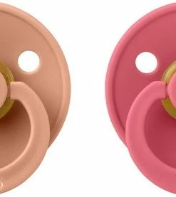 Bibs Fopspeen - Maat 1 0-6 Maanden - 2 Stuks - Coral - Peach