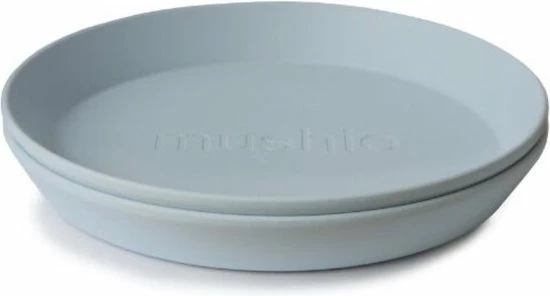 MUSHIE Plates Round Powder Blue 2-pack - MUSHIE Borden - Servies - Kinderseries - Etenstijd - Eten - Baby - Dreumes - Peuter - Kleuter - Plastic Bord - Powder Blue - Blauw 3 MUSHIE Plates Round Powder Blue 2-pack - MUSHIE Borden - Servies - Kinderseries - Etenstijd - Eten - Baby - Dreumes - Peuter - Kleuter - Plastic Bord - Powder Blue - Blauw