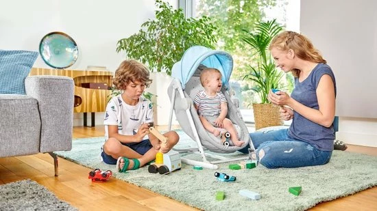 Kinderkraft Nola 5in1 Wieg - Wipstoel - Schommelstoel Peony Rose 17 Kinderkraft Nola 5in1 Wieg - Wipstoel - Schommelstoel Peony Rose - Afbeelding 15