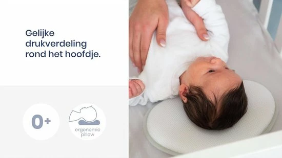 Doomoo Basics Baby Pillow - Klein Ergonomisch Hoofdkussentje 4 Doomoo Basics Baby Pillow - Klein Ergonomisch Hoofdkussentje - Afbeelding 2