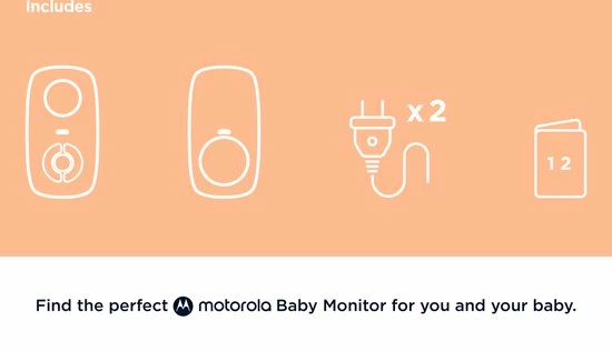 Motorola Nursery Babyfoon - AM21 Audio - Wit - Audio Observatie - Hooggevoelige Microfoon - ECO Modus - DECT Technologie - Tot 300 Meter 4 Motorola Nursery Babyfoon - AM21 Audio - Wit - Audio Observatie - Hooggevoelige Microfoon - ECO Modus - DECT Technologie - Tot 300 Meter - Afbeelding 2