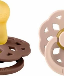 BIBS - Boheme Fopspeen Natuurlijk Rubber (2 Stuks) Woodchuck/Blush