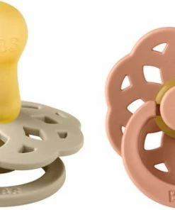 BiBS - Boheme Pacifier - Stage 2 Fopspeen - 2 Stuks - Vanilla / Peach