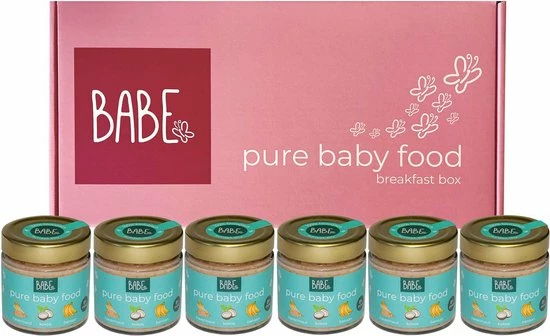Babe Breakfast Box Met 1 Smaak - Havermout - Kokos - Banaan - Biologische Culinaire Babyhapjes Vanaf 8 Tot 36 Maanden - Sunset Sky - 6x200 Gram Babyvoeding - Winnaar Baby Innovation Award 2022 Beste Babyvoeding 2022 3 Babe Breakfast Box Met 1 Smaak - Havermout - Kokos - Banaan - Biologische Culinaire Babyhapjes Vanaf 8 Tot 36 Maanden - Sunset Sky - 6x200 Gram Babyvoeding - Winnaar Baby Innovation Award 2022 Beste Babyvoeding 2022