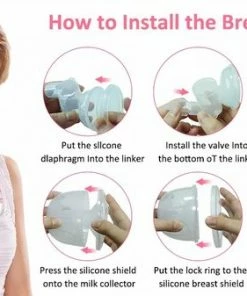 Nutric Elektrische Borstkolf - BPA-Vrij - Draagbaar & Draadloos - Verschillende Opzetstukken & Standen - 2 Stuks -Sophie Shop 550x337 6