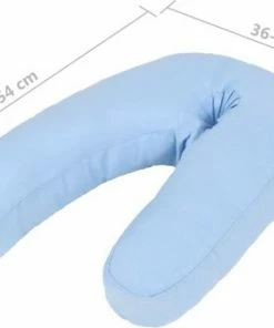 VidaXL Zwangerschapskussen J-vormig 54x(36 - 43) Cm Blauw -Sophie Shop 550x345 1