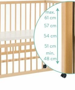 Wieg - Co-sleeper - 2 In 1 - 90 X 40 Cm - Incl. Matras - Nature - Massief Beukenhout Fillikid -Sophie Shop 550x358 1