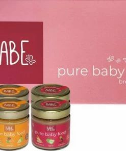 Babe Breakfast Box - Biologische Culinaire Babyhapjes Vanaf 8 Maanden - Variatiemenu - 6 Maaltijden Met 3 Unieke Smaken - 6x200 Gram Babyvoeding - Winnaar Baby Innovation Award 2022 – Beste Babyvoeding 2022