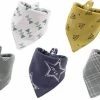 MINIIYOU 5 Stuks Bandana Slabbetjes - Blauwe Ster Geel Groen -Sophie Shop 550x363 3