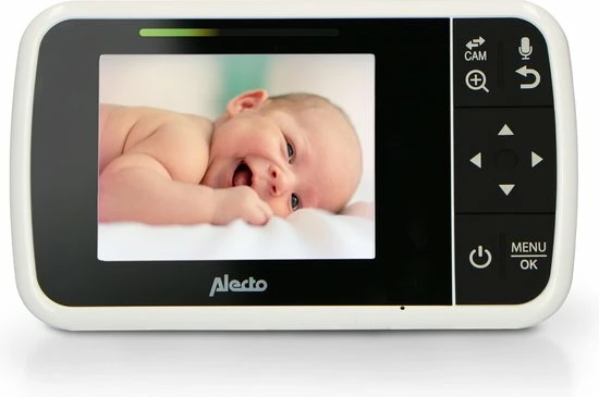 Alecto DVM135 - Babyfoon Met Camera - Temperatuurweergave - Wit 4 Alecto DVM135 - Babyfoon Met Camera - Temperatuurweergave - Wit - Afbeelding 2