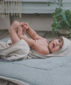 Koeka Baby Badcape Dijon Daily - 100x100cm - Zand -Sophie Shop 550x365 14