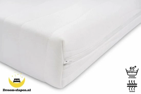 Droom-slapen.nl Matras - Baby/junior/peuter Matras Koudschuim 70x140 12cm - Anti Allergische Bamboo Tijk 4 Droom-slapen.nl Matras - Baby/junior/peuter Matras Koudschuim 70x140 12cm - Anti Allergische Bamboo Tijk - Afbeelding 2