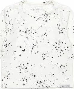 Noppies Unisex T-shirt Longsleeve Gale - Snow White - Maat 74