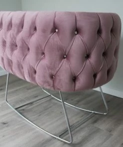 Merkloos BabyVelvet - Luxe Wieg - Roze -Sophie Shop 550x366 14