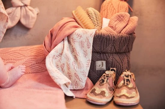 Jollein Aankleedkussenhoes Spring Knit 50x70cm - Rosewood 15 Jollein Aankleedkussenhoes Spring Knit 50x70cm - Rosewood - Afbeelding 13