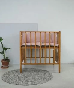 Koeka Boxkleed Wafel Amsterdam - Shadow Pink/grijs - 75x95cm -Sophie Shop 550x366 74