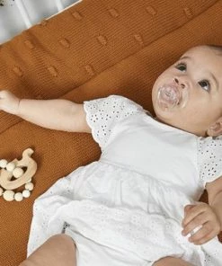 Meyco Knots Boxkleed - 77x97 Cm - Camel -Sophie Shop 550x380