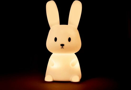 Rammelaar&Co Nachtlampje Rabbit - Silicon - Led - Oplaadbaar 4 Rammelaar&Co Nachtlampje Rabbit - Silicon - Led - Oplaadbaar - Afbeelding 2