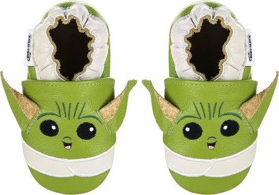 Baby-slofje.nl Groene Leren Babyslofjes Van Baby-Slofje Maat 22/23 - Green Yoda 3 Baby-slofje.nl Groene Leren Babyslofjes Van Baby-Slofje Maat 22/23 - Green Yoda