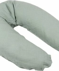 Doomoo Basics Cover - Hoes Voor Voedingskussen Comfy Big - Biokatoen - 190cm - Tetra Green -Sophie Shop 550x390 3