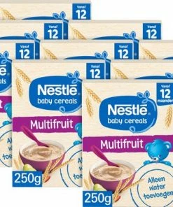 Nestl? Nestl Ontbijtpapje Multifruit - Babypap - Vanaf 12 Maanden - 9 Stuks - Totaal 45 Porties